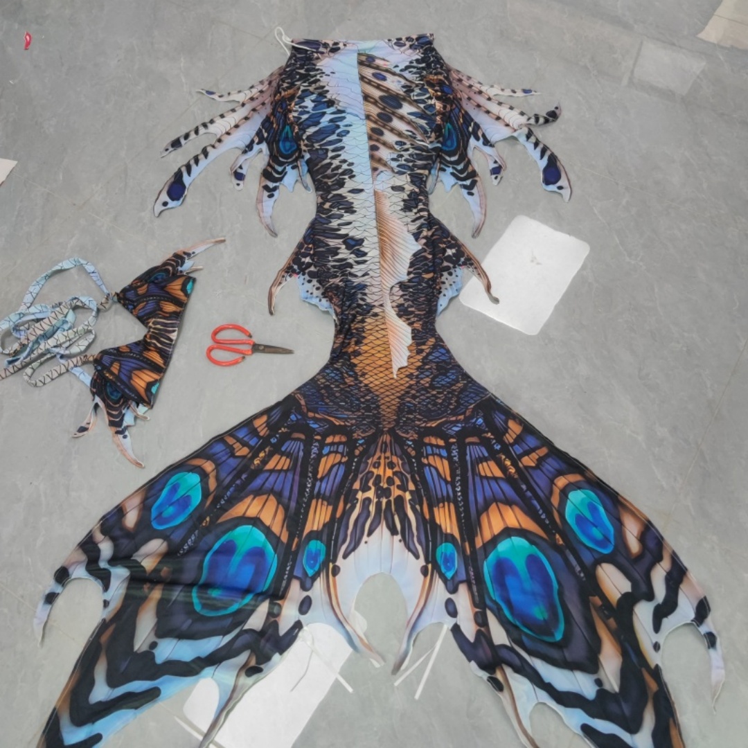 Aquarium & Marine Museum Universiti Malaysia Sabah Kota Kinabalu Sabah - New Original Multi-Color Mermaid Tail Swimsuit,