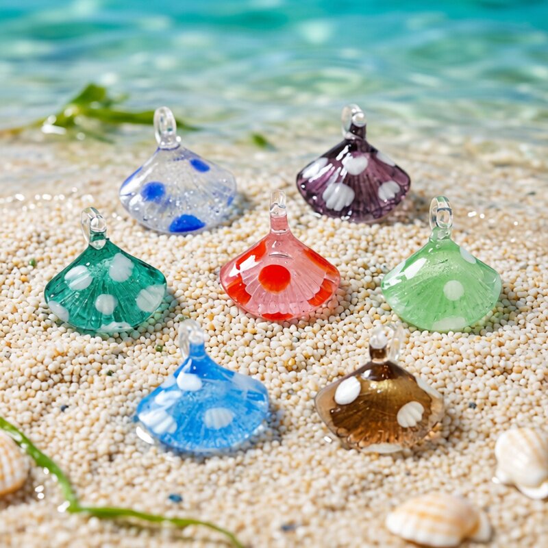 Aquarium And Marine - Colorful Mini Sea Shell Charm Glass
