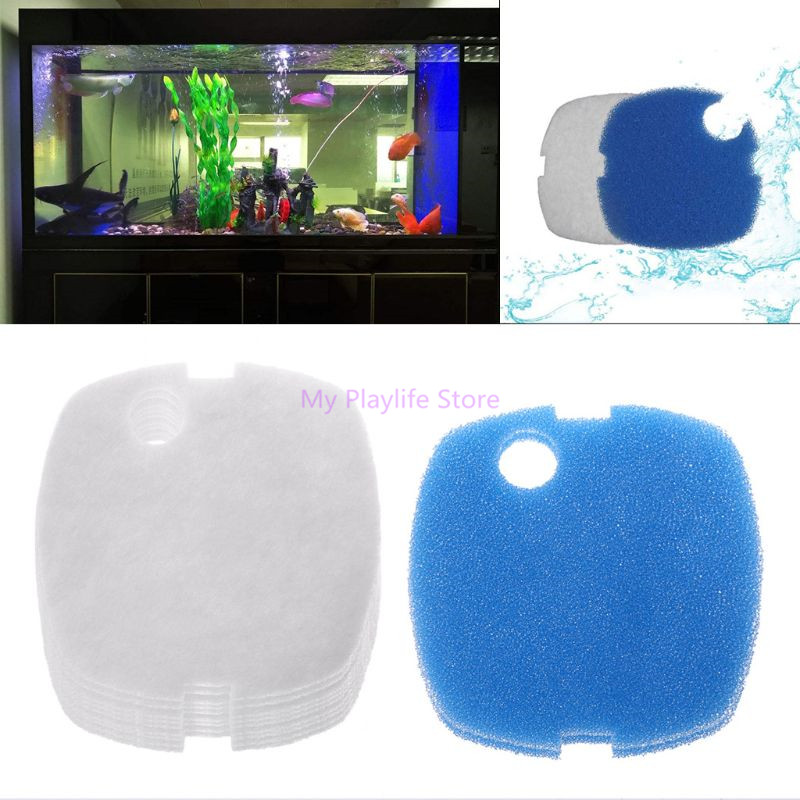 Marine Aquarium Reactors - 10pcs Aquarium Filter Pads Sponge for