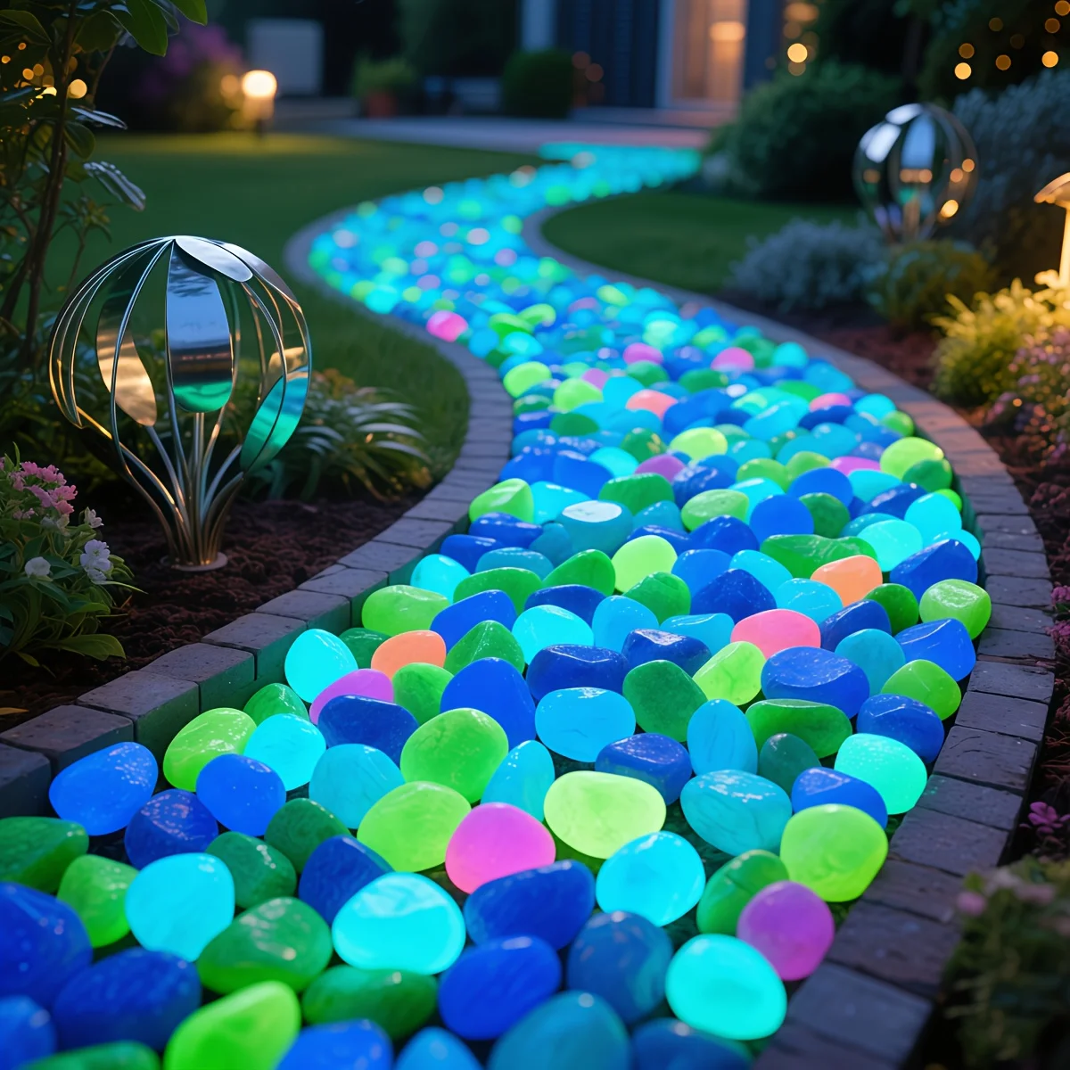 1CM 100pcs Color Goose Stone L - Aquarium Marine Tank 评论和价格