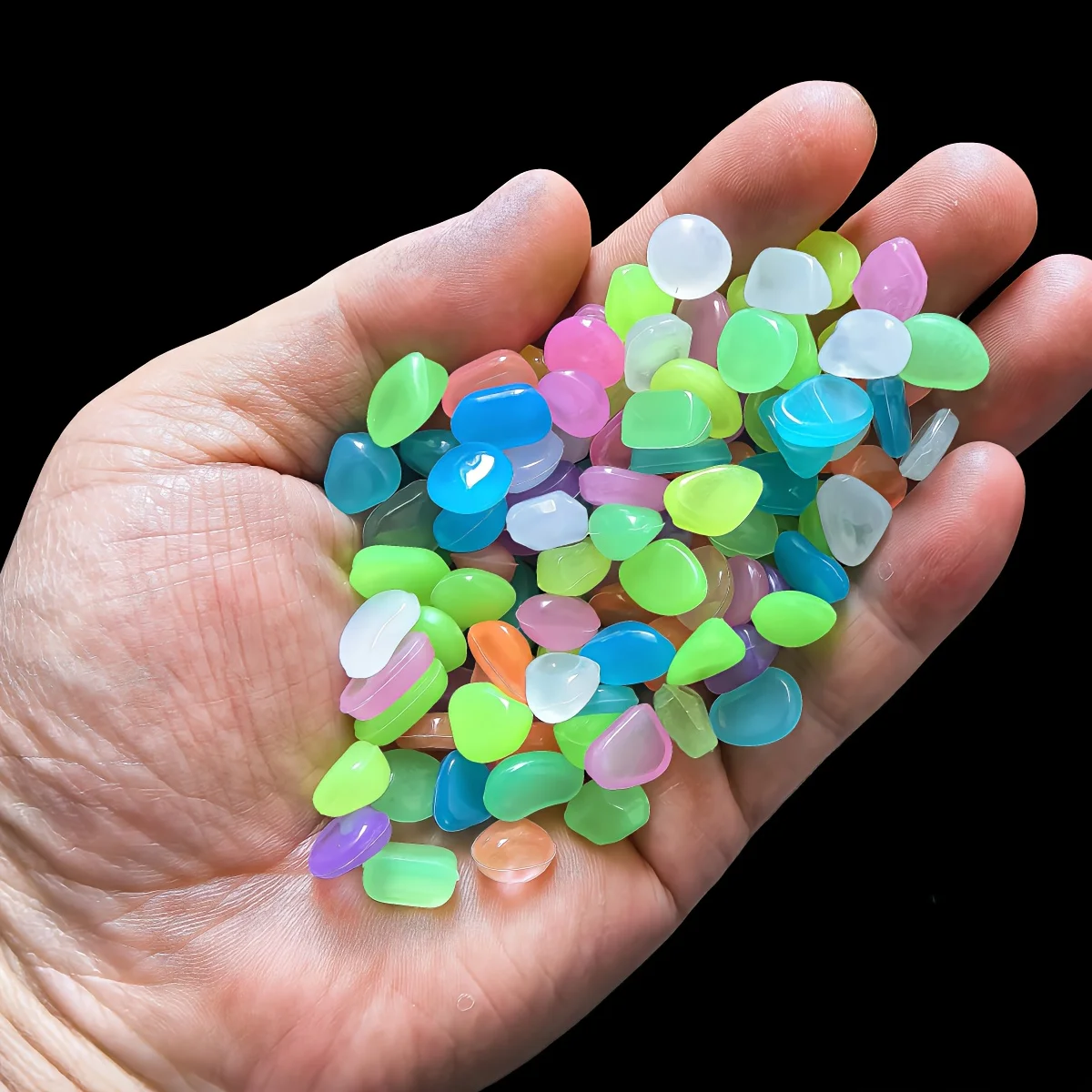 1CM 100pcs Color Goose Stone L - Aquarium Marine Tank 评论和价格