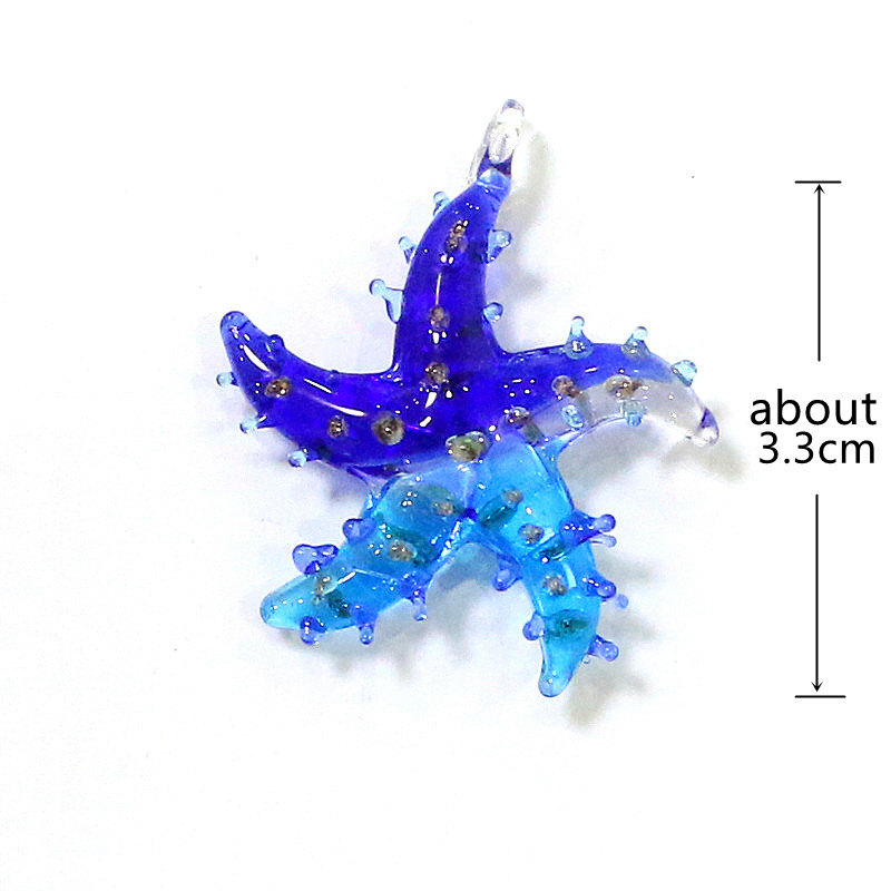 Mini Glass Starfish Pendant Co - Aquarium And Marine 评论和价格
