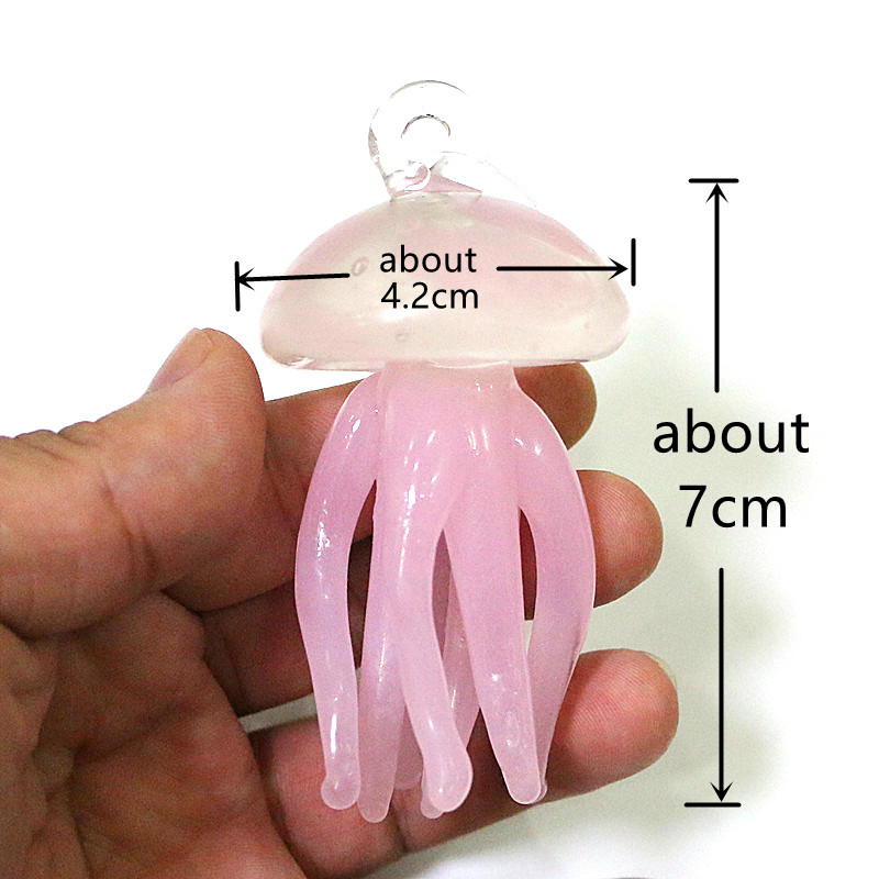 Pink Jellyfish Glass Pendant C - Aquarium And Marine 评论和价格