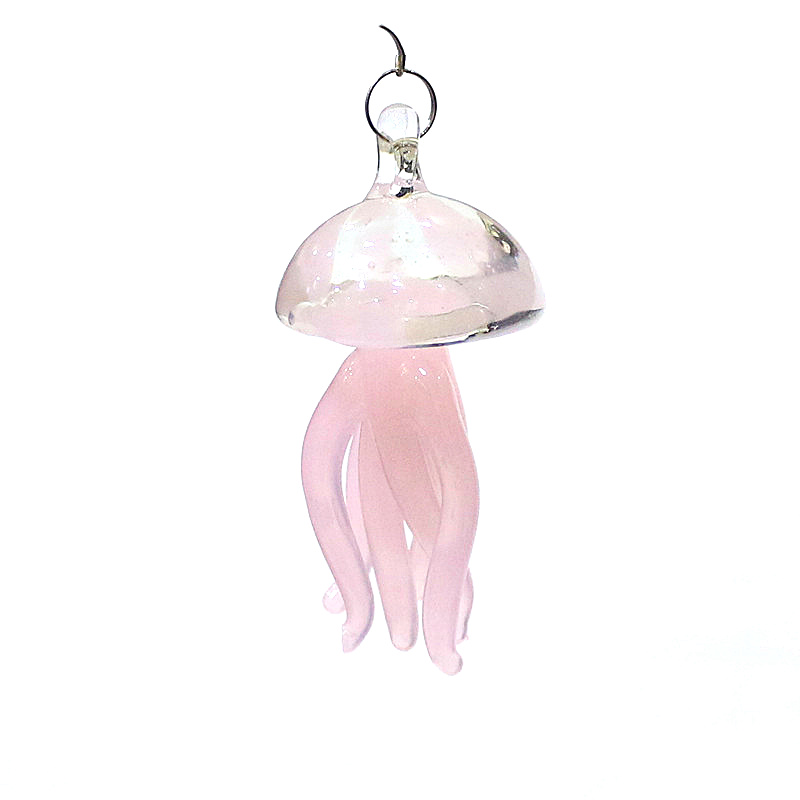 Pink Jellyfish Glass Pendant C - Aquarium And Marine 评论和价格